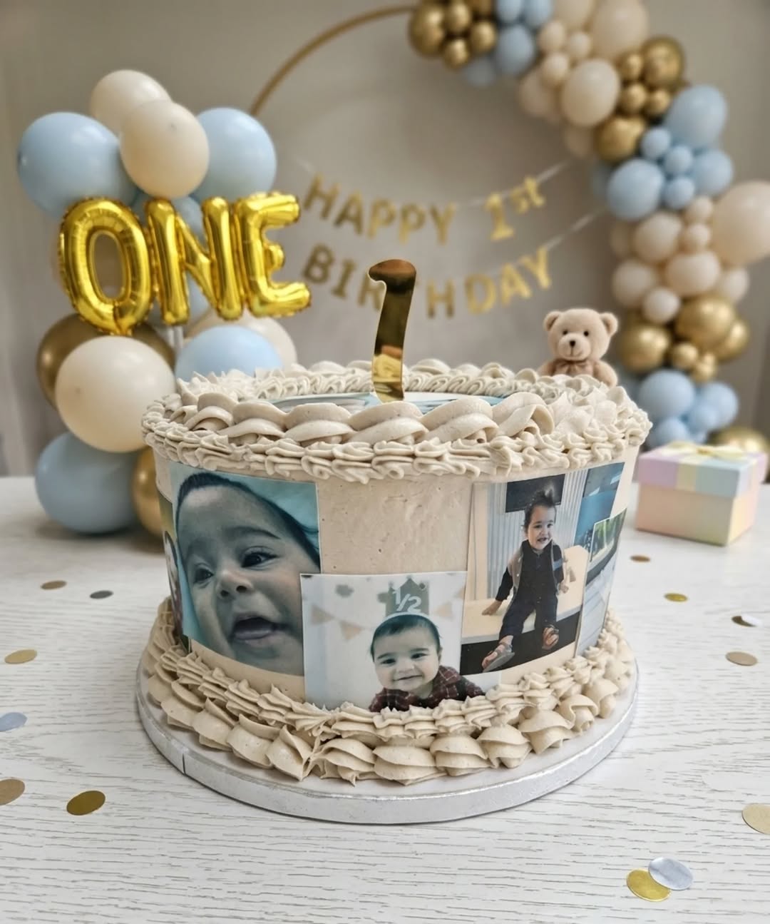 Custom birthday cake with detailed decoration